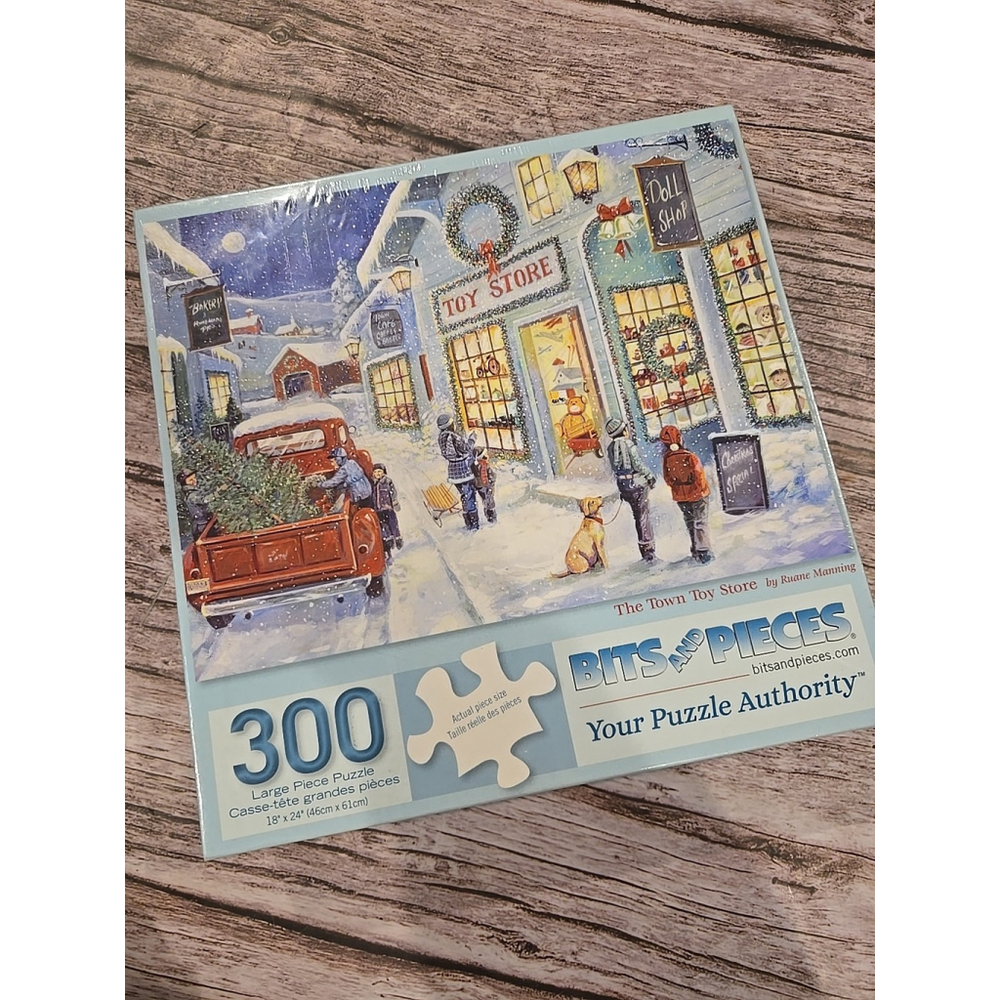 Bits and Pieces 300 Piece Puzzle The Town Toy Store Ruane Manning New (250)